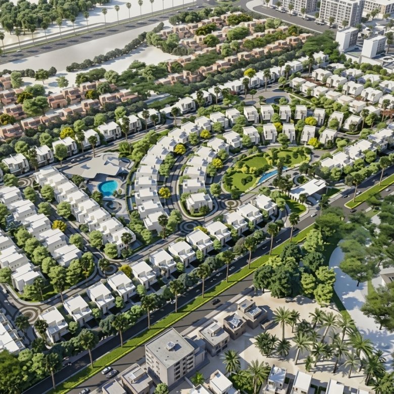توين هاوس للبيع في برج العرب 402 متر بدون مقدم